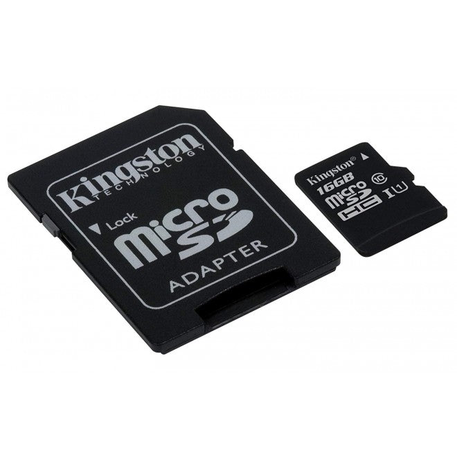 KINGSTON SDCS-16GB microSDHC Canvas Select 80R with SD adapter